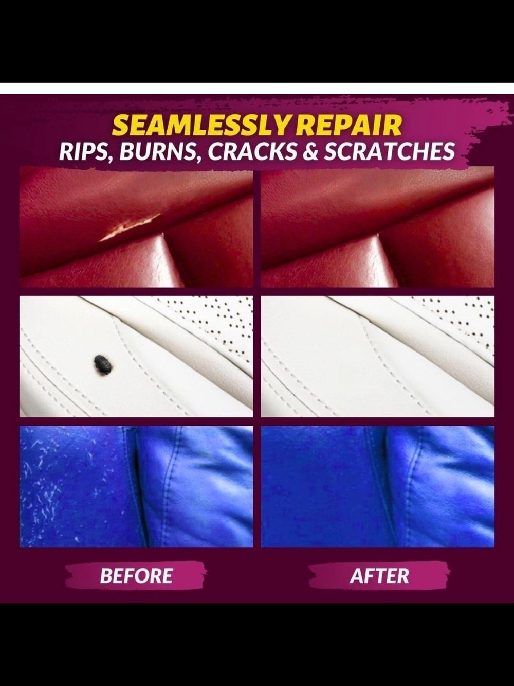 Professional Leather & Vinyl Repair Kit - Multi-Color - Picture 3 of 8